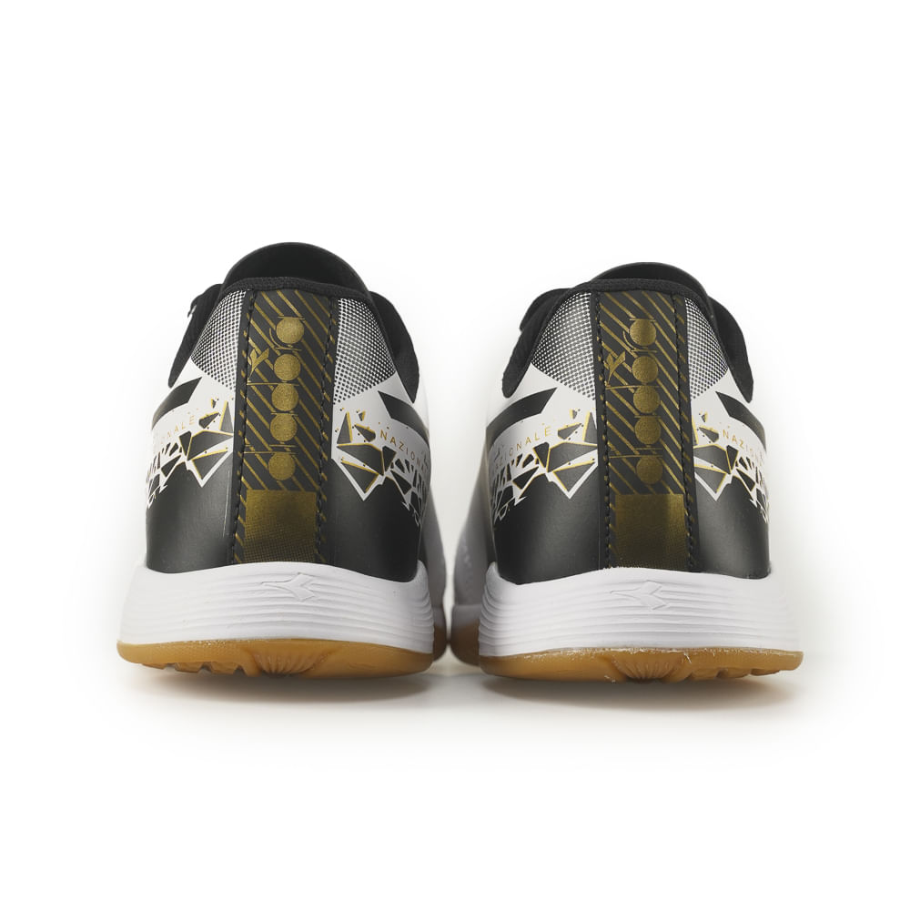 Diadora Tenis DFAF022-01 NAZIONALE ELITE FSA BrancoPretoDourado Sint -3-